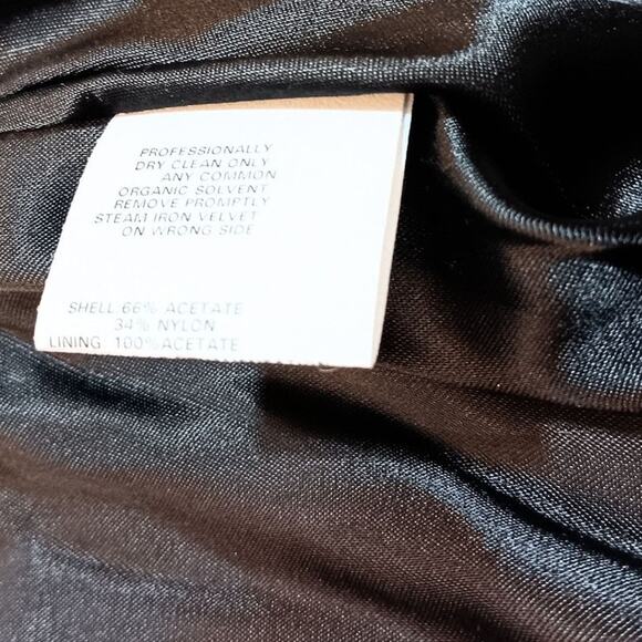 NEW Y2K SCOTT MCCLINTOCK Dress Crushed Velvet READ Small Formal Prom Vintage 00s - Picture 10 of 16